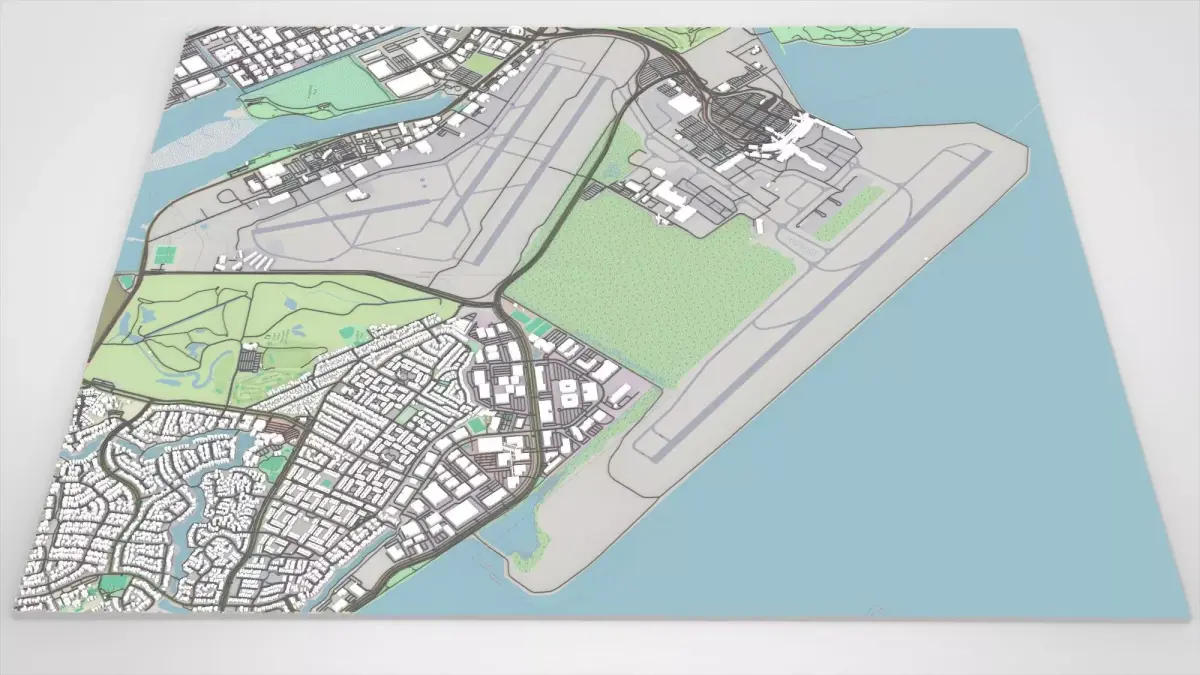 Oakland International Airport California United States 3D model