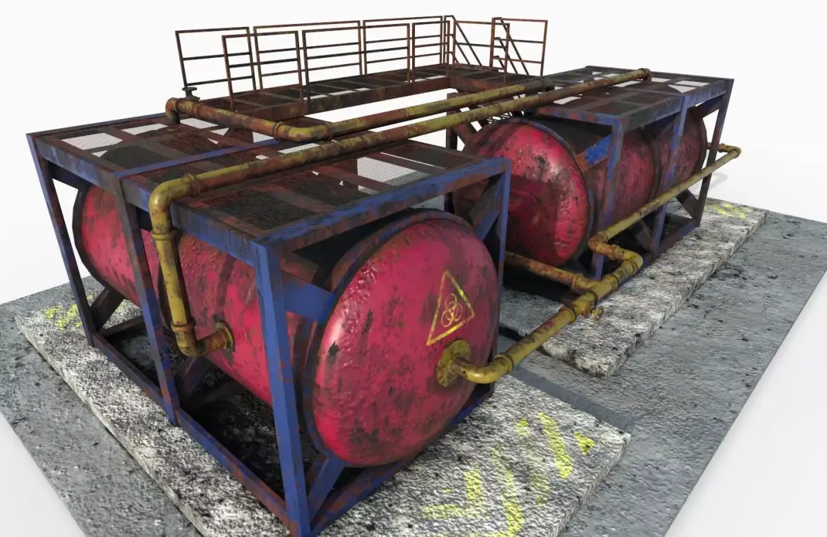 Industrial Set01 Low-poly 3D model