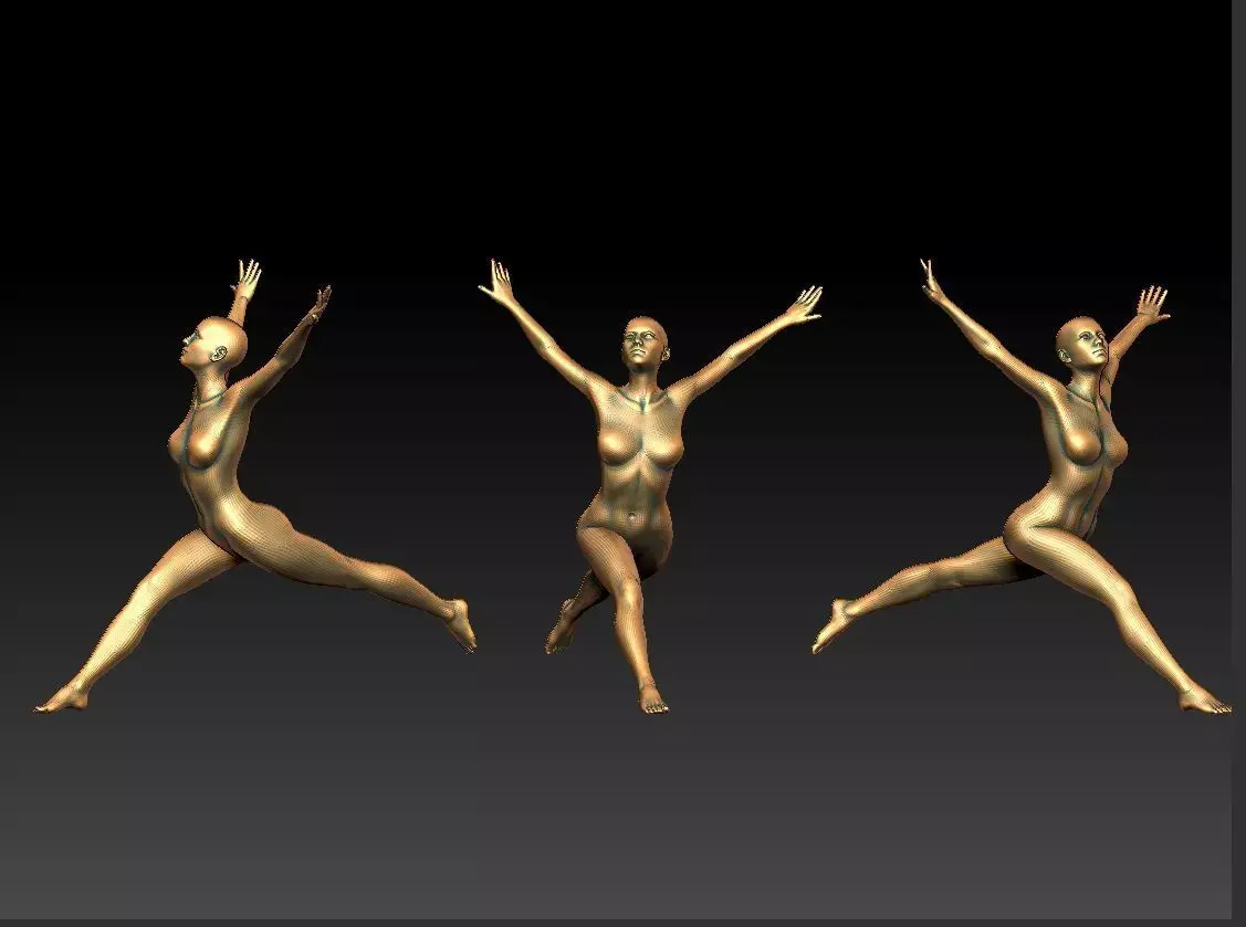 part 3 anatomy woman- 10 character 3D print model