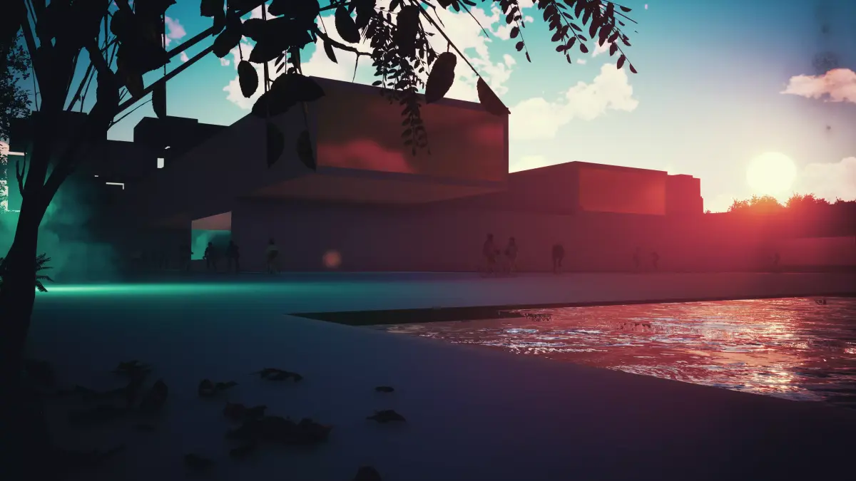 comercial building 3D model