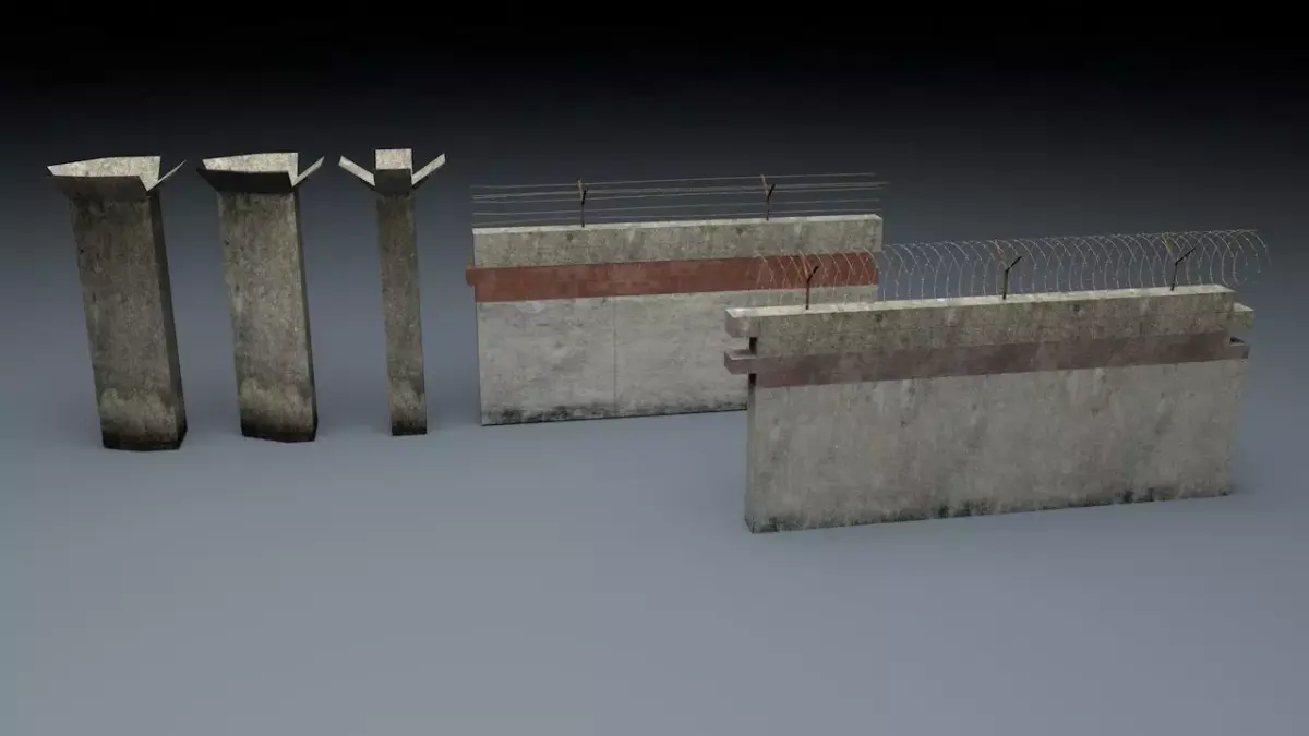 Berlin Wall 1st gen Element 3D model