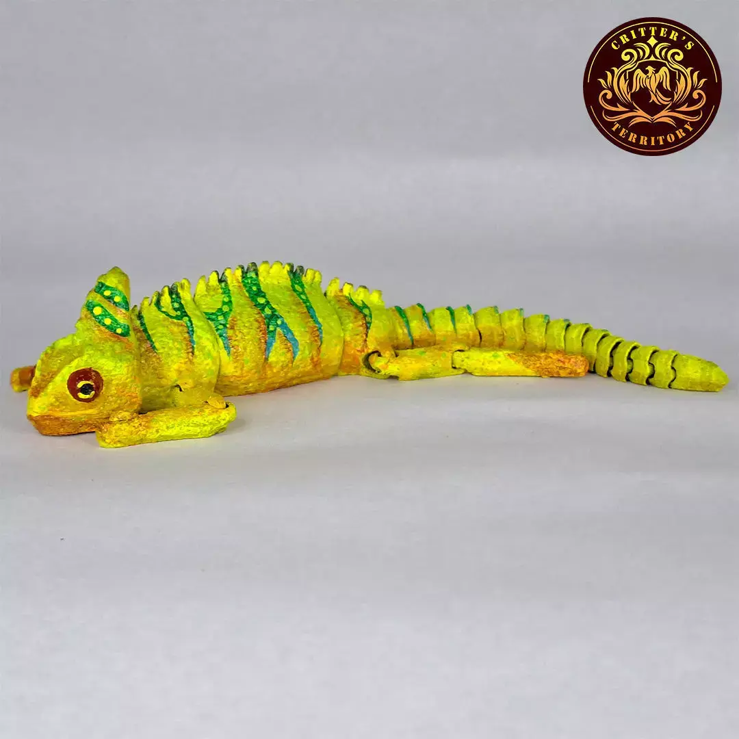 FLEXI CHAMELEON PRINT IN PLACE NO SUPPORT 3D print model