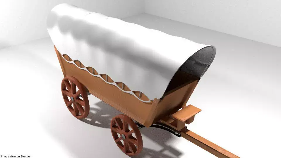 Wagon - Conestoga 3D model