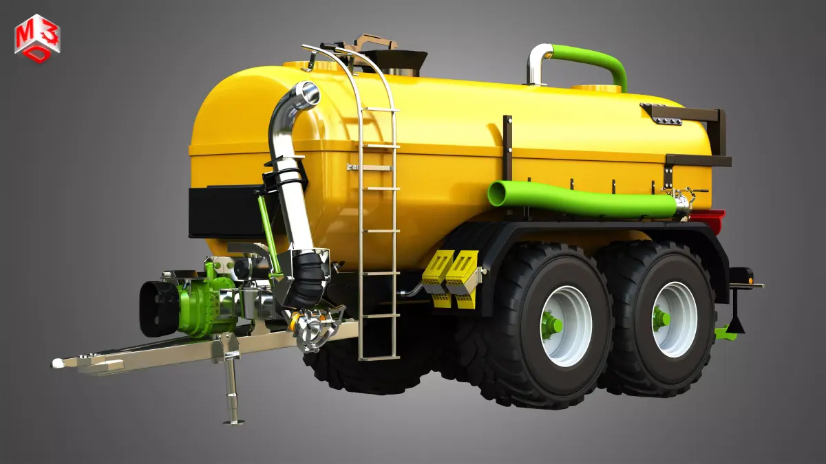 Zunhammer Liquid Manure Transport Trailer  3D model