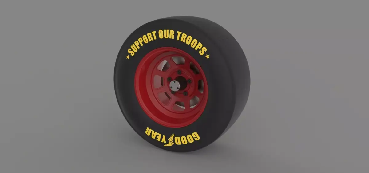NASCAR wheel 3D model
