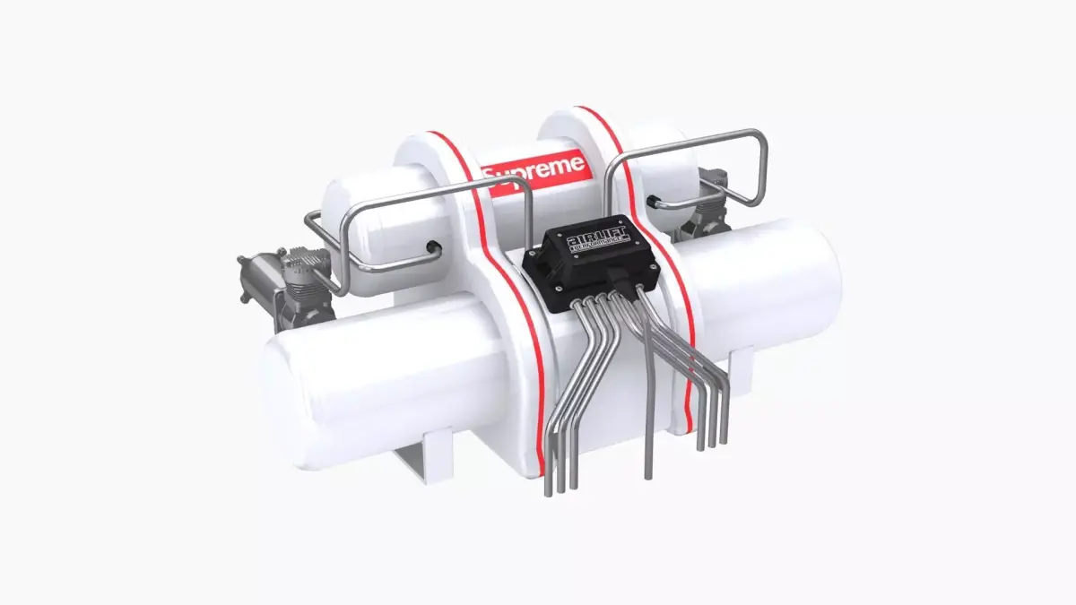 Airlift Performance air suspension kit B Low-poly 3D model