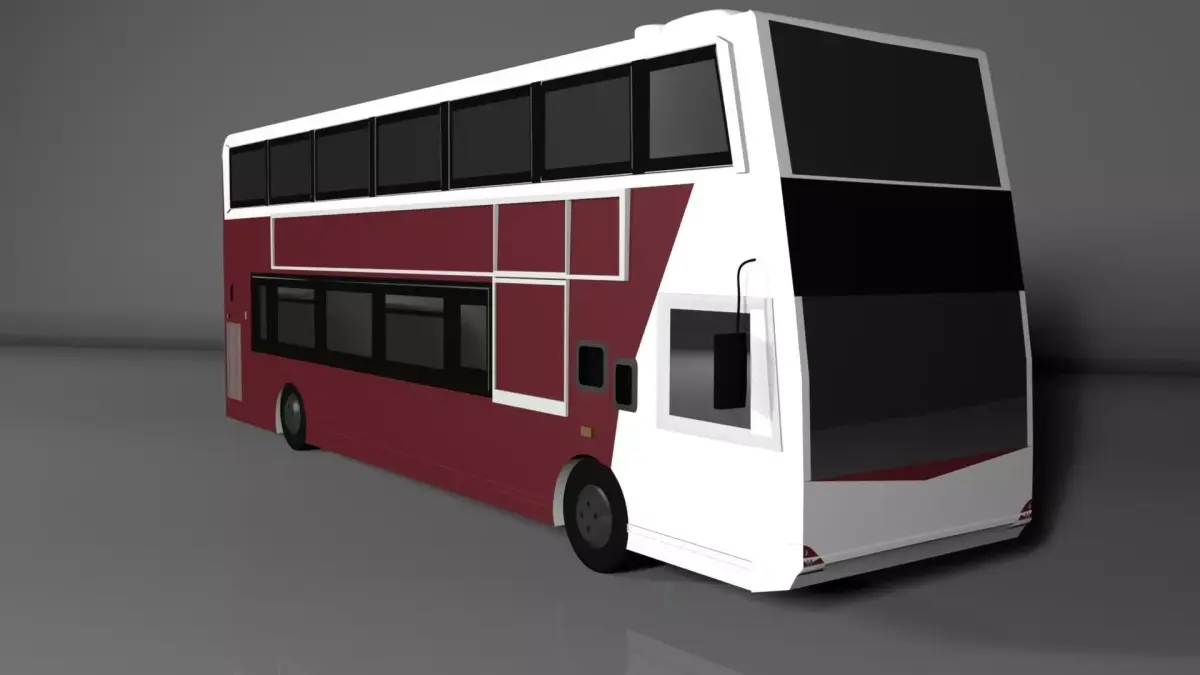 Edinburgh Bus Free 3D model