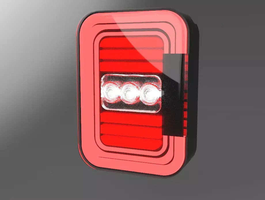 Stop led para JEEP Rubicon Low-poly 3D model