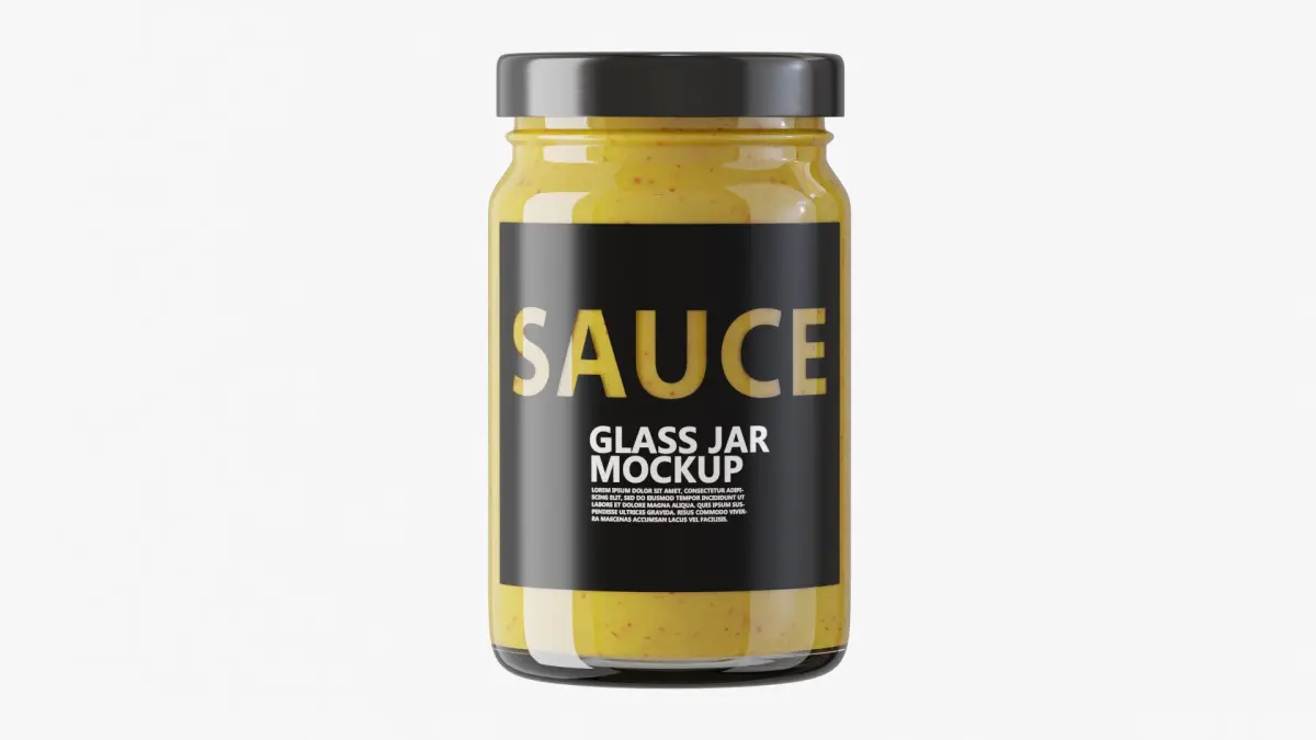 Sauce Jar Bottle 3D model