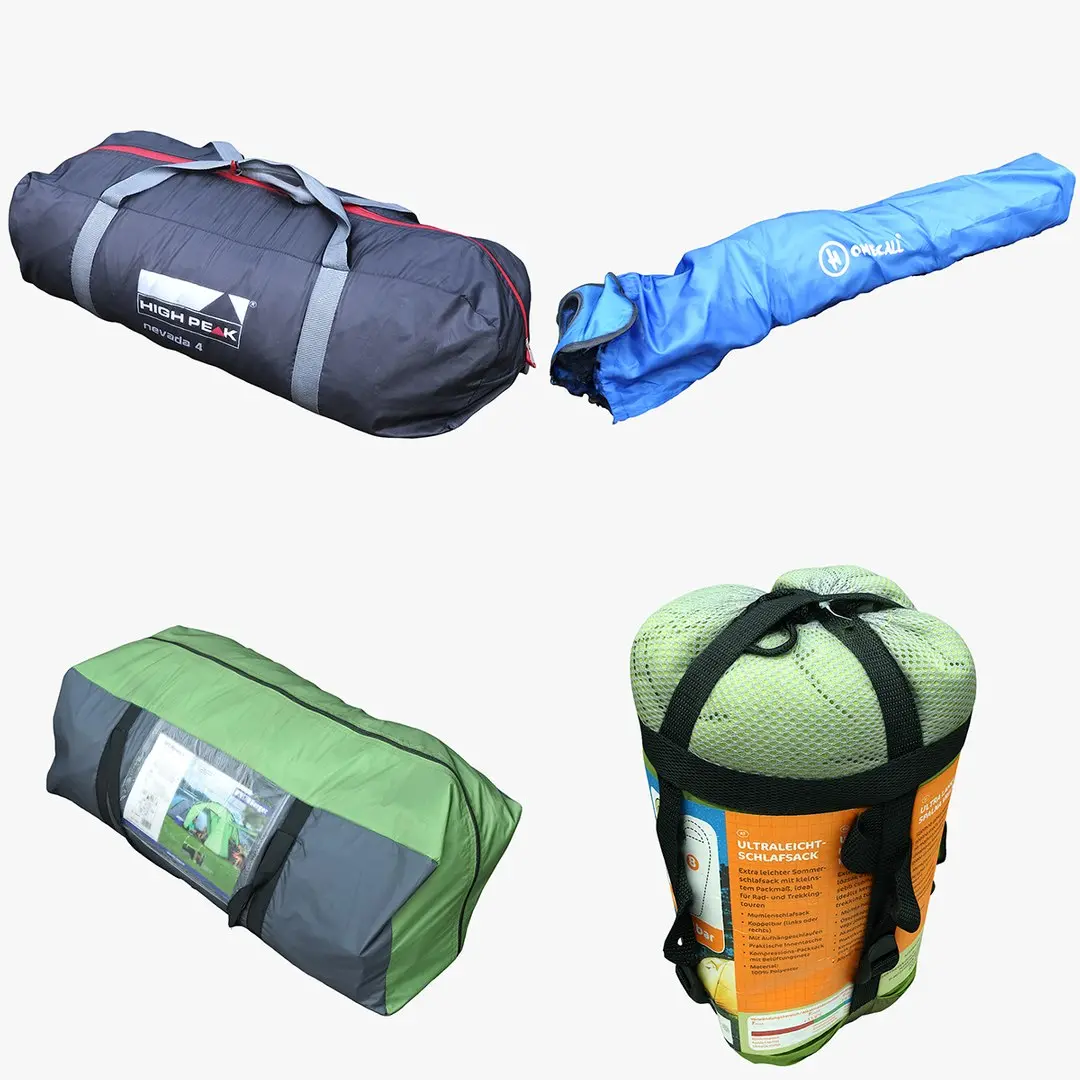 Camping Bag Collection 02 3D model