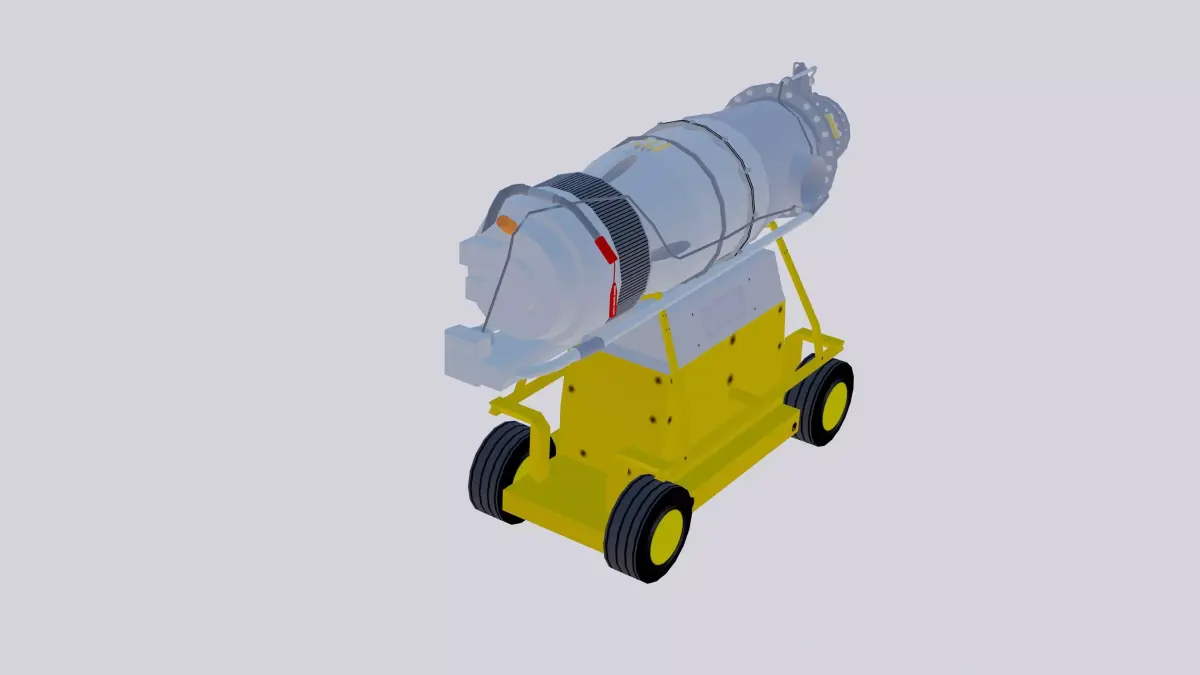 Turboprop Aircraft Engine Canada PT6 3D model