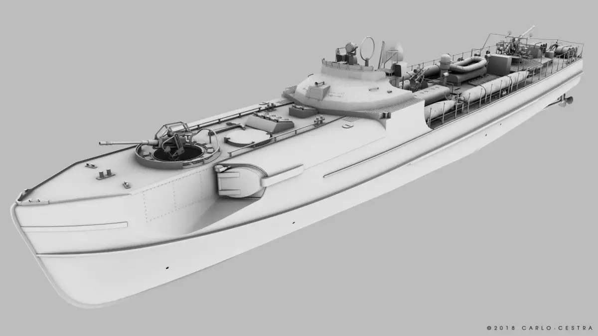 SCHNELLBOOT S38-B 3D model