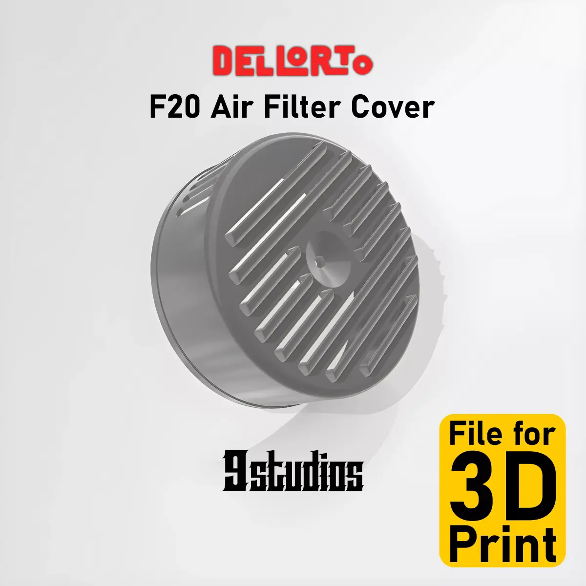 Dellorto F20 Air Filter Cover 3D print model