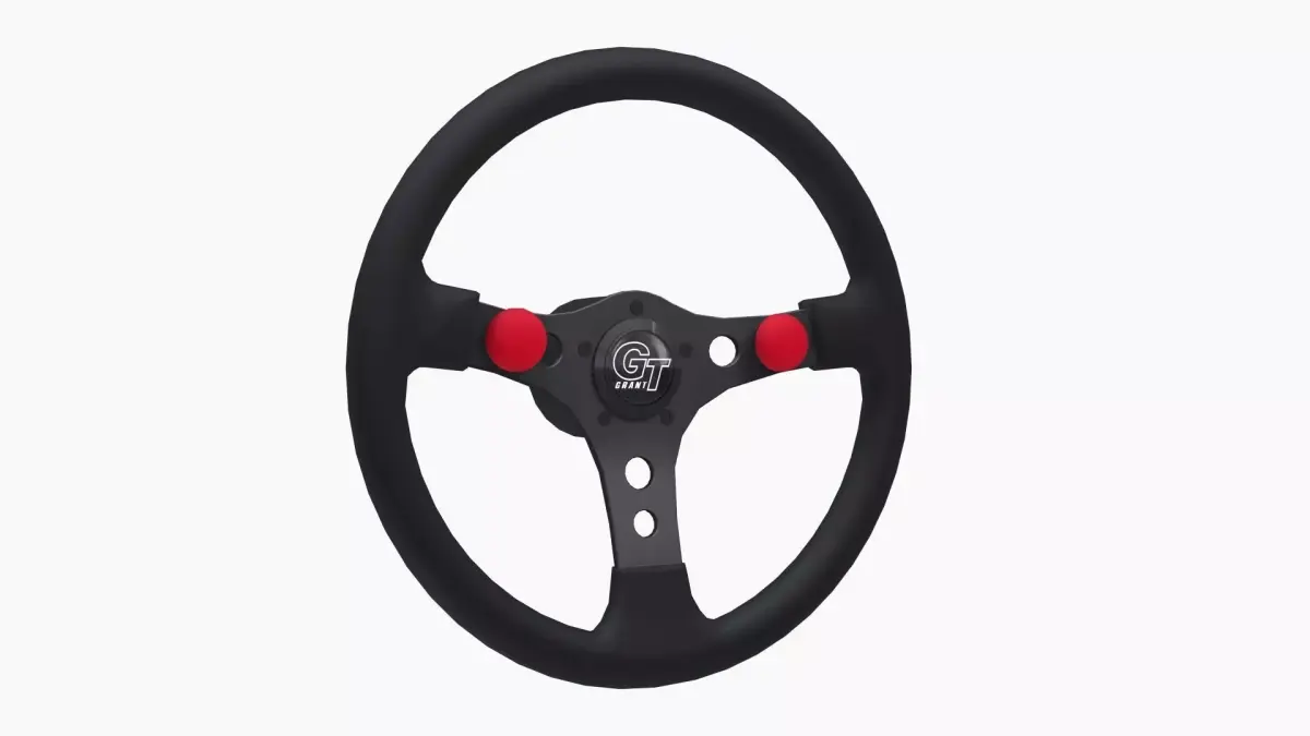 Grant Formula GT racing steering wheel Low-poly 3D model