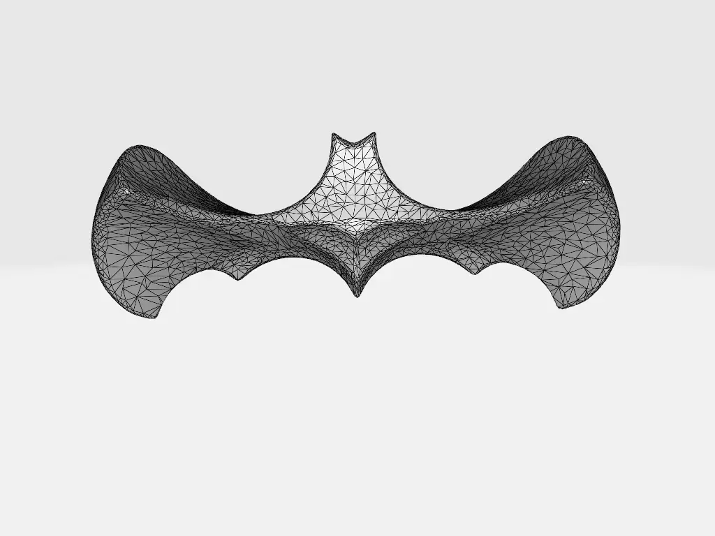 Bat Logo V2 Batarang 3D print model