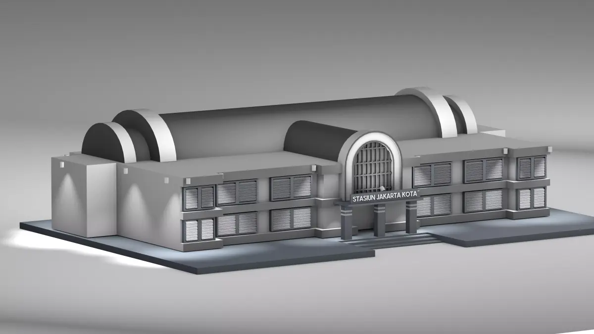 STASIUN JAKARTA KOTA 3D model