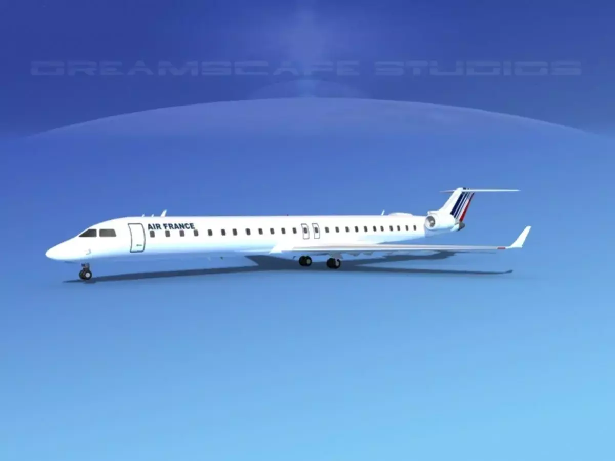 Bombardier CRJ1000 Air France 3D model