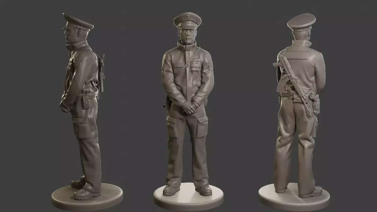 Male Slovac Traffic Police STP 006 3D print model