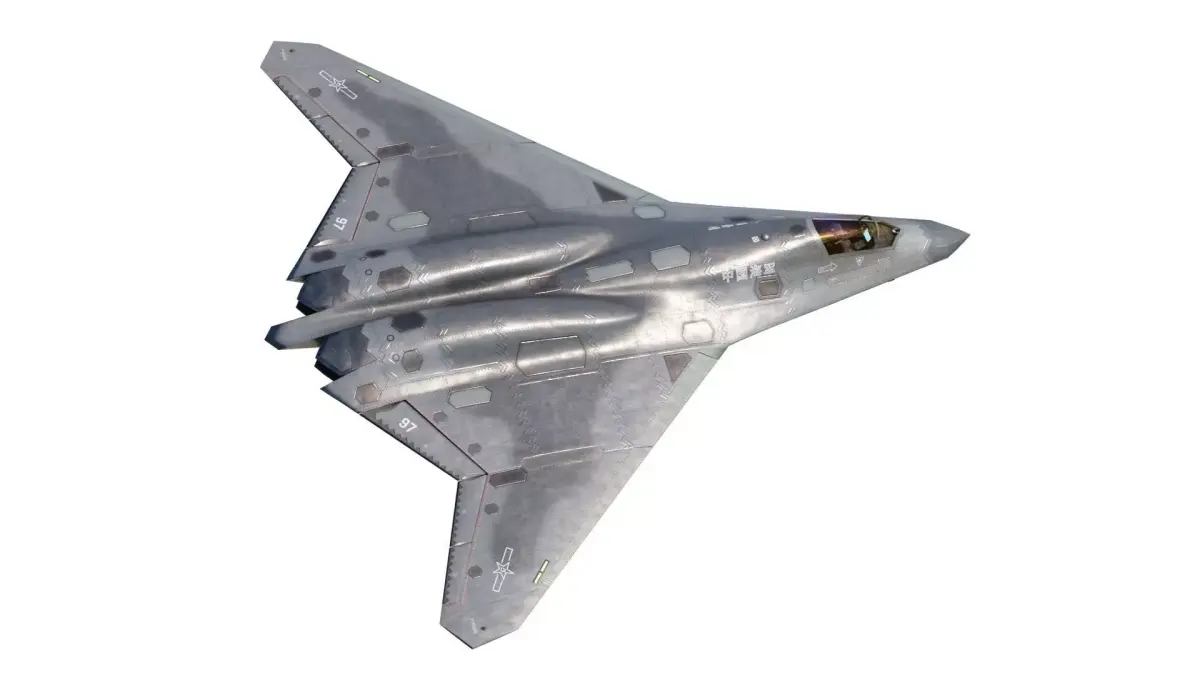AVIC SAC J-50 J50 carrier-based fighter aircraft of Chinese Navy Low-poly 3D model