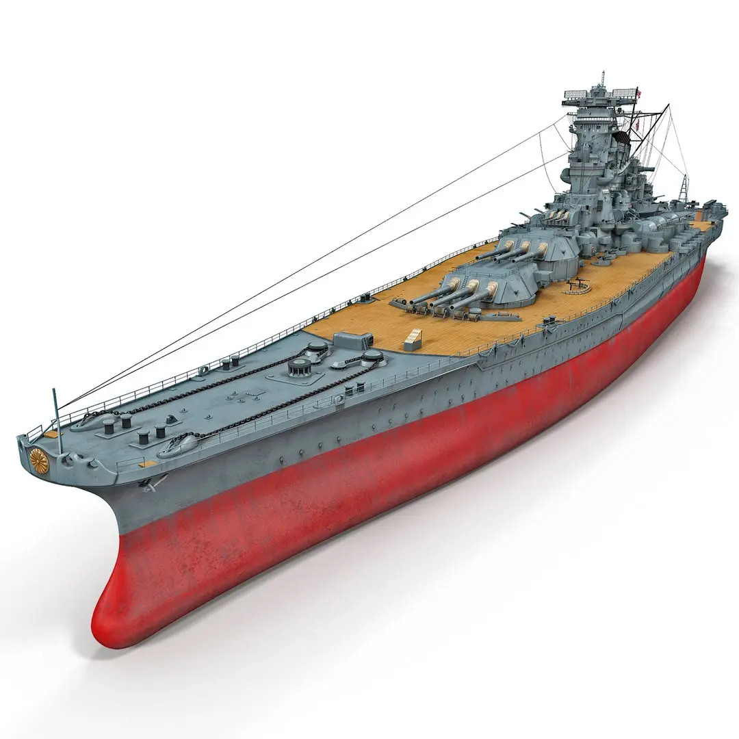 Japanese Battleship Yamato 3D model