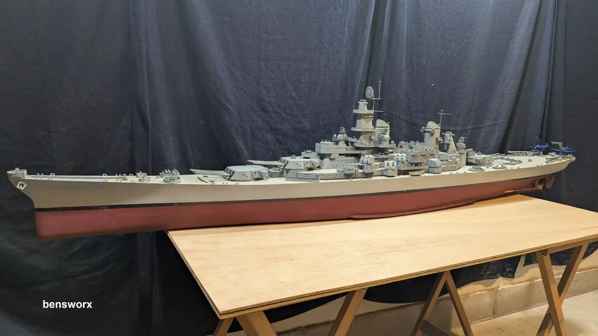 1 144 Iowa Class Battleship 3D print model