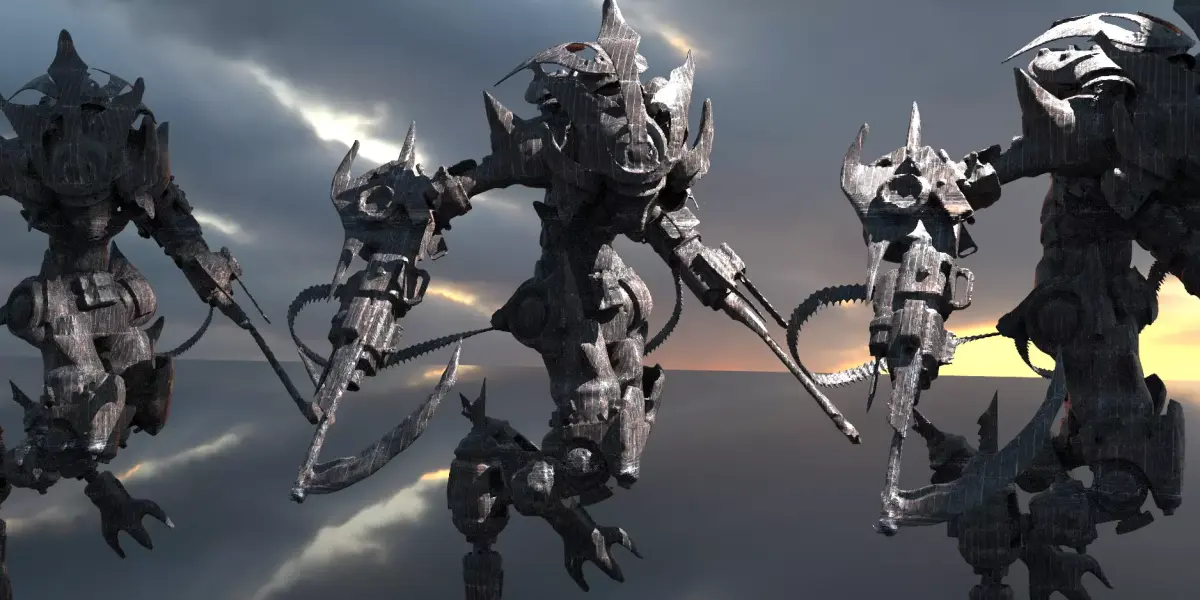 Bionic samurai low res model 1 3D model