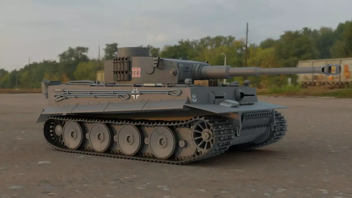 Char Tiger1-ausf-e 3D model