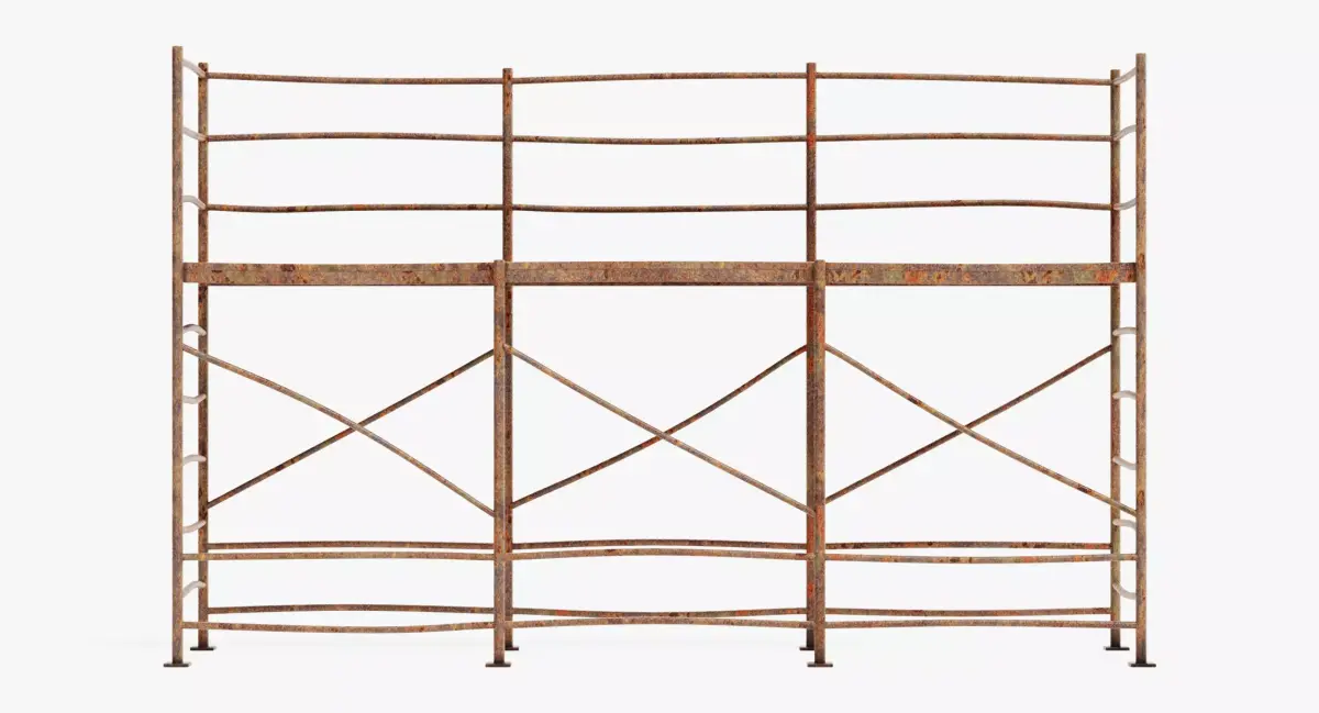 -Old Scaffolding V7- 3D model