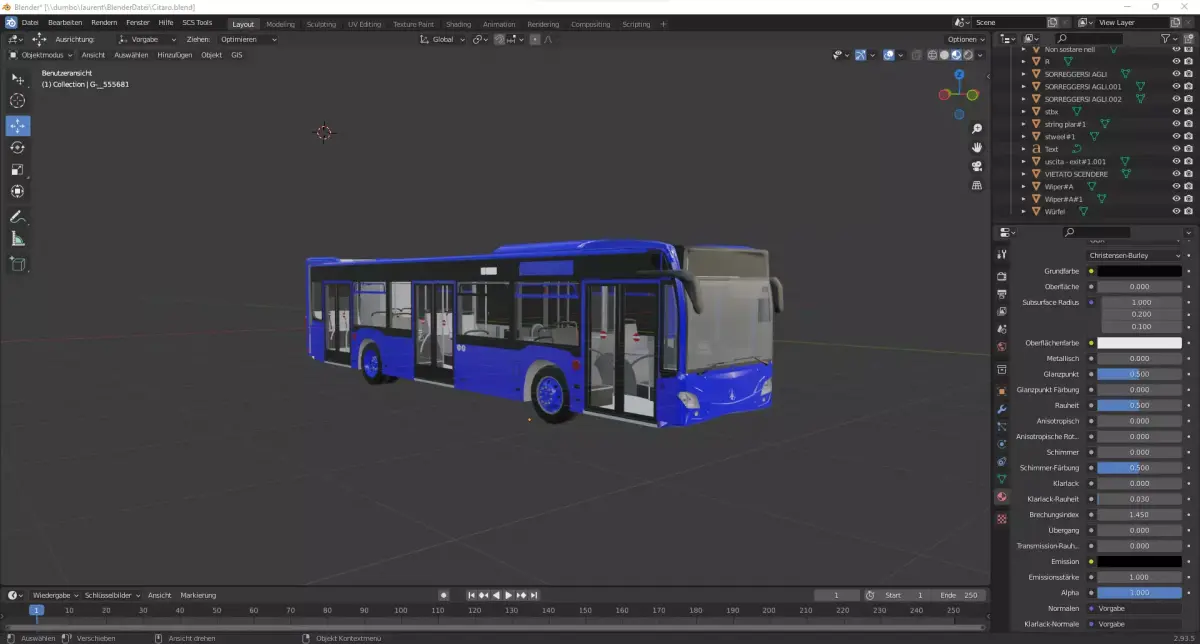 Citaro with interior 3D model