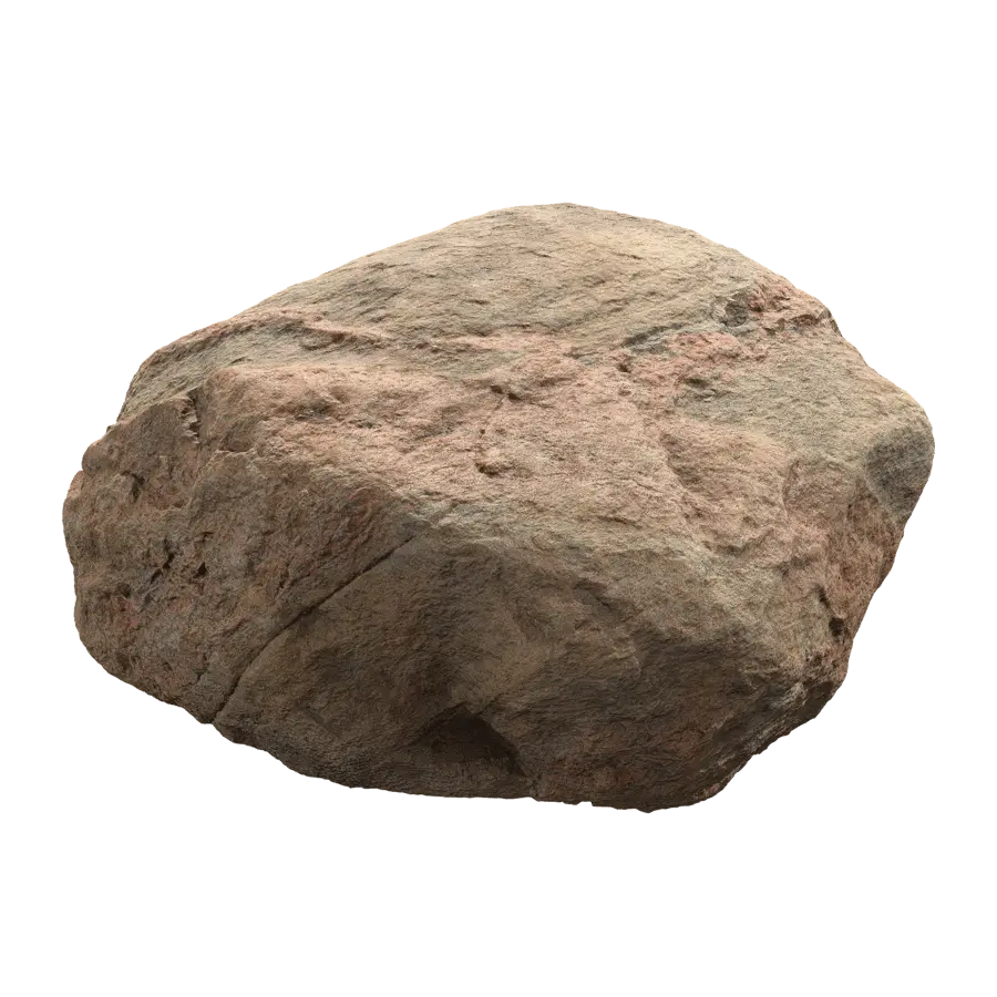  Rippled Round Large Rock Boulder Model, Pale Red  purchase