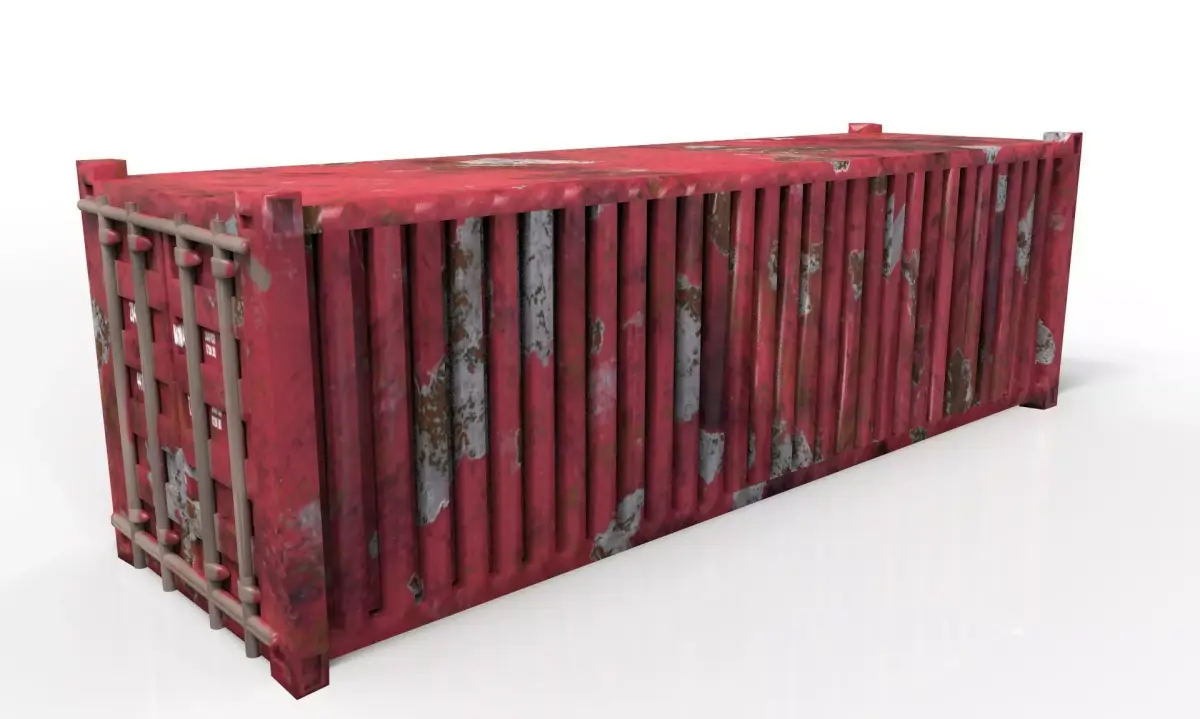 Old Container Low-poly 3D model