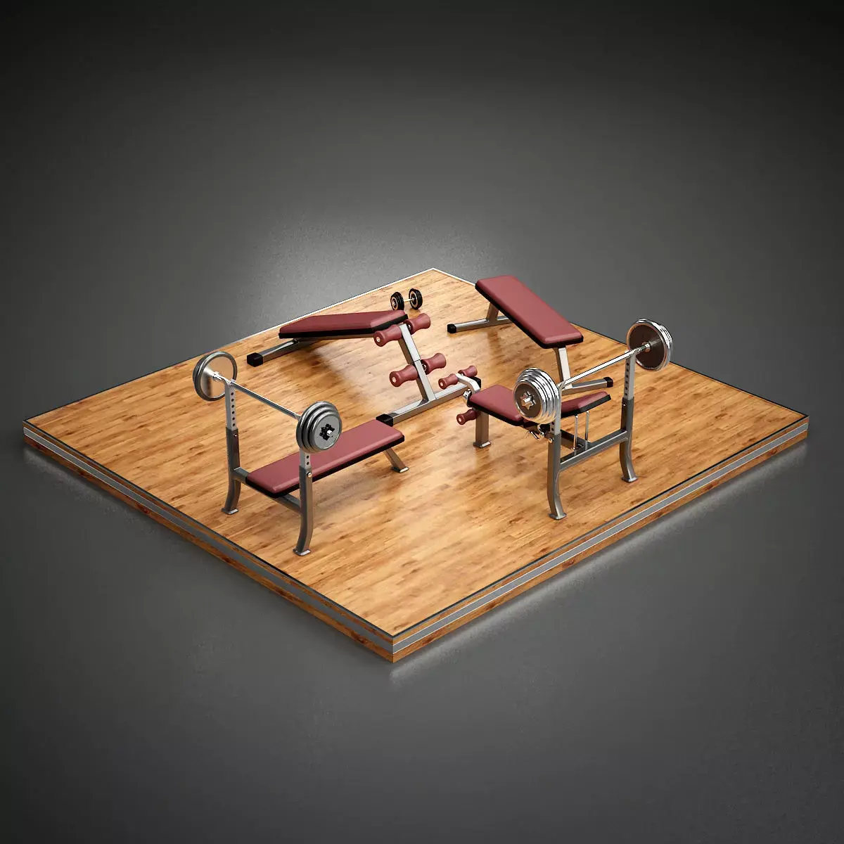 Gym Equipment I 3D model