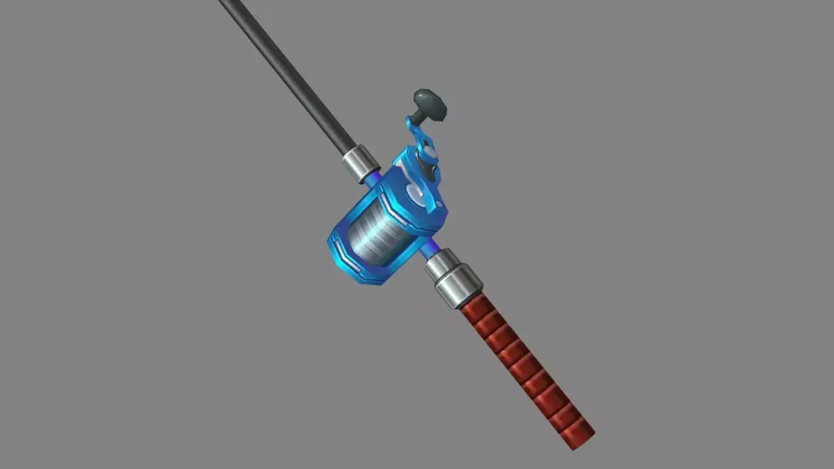 Cartoon fishing rod Low-poly 3D model purchase
