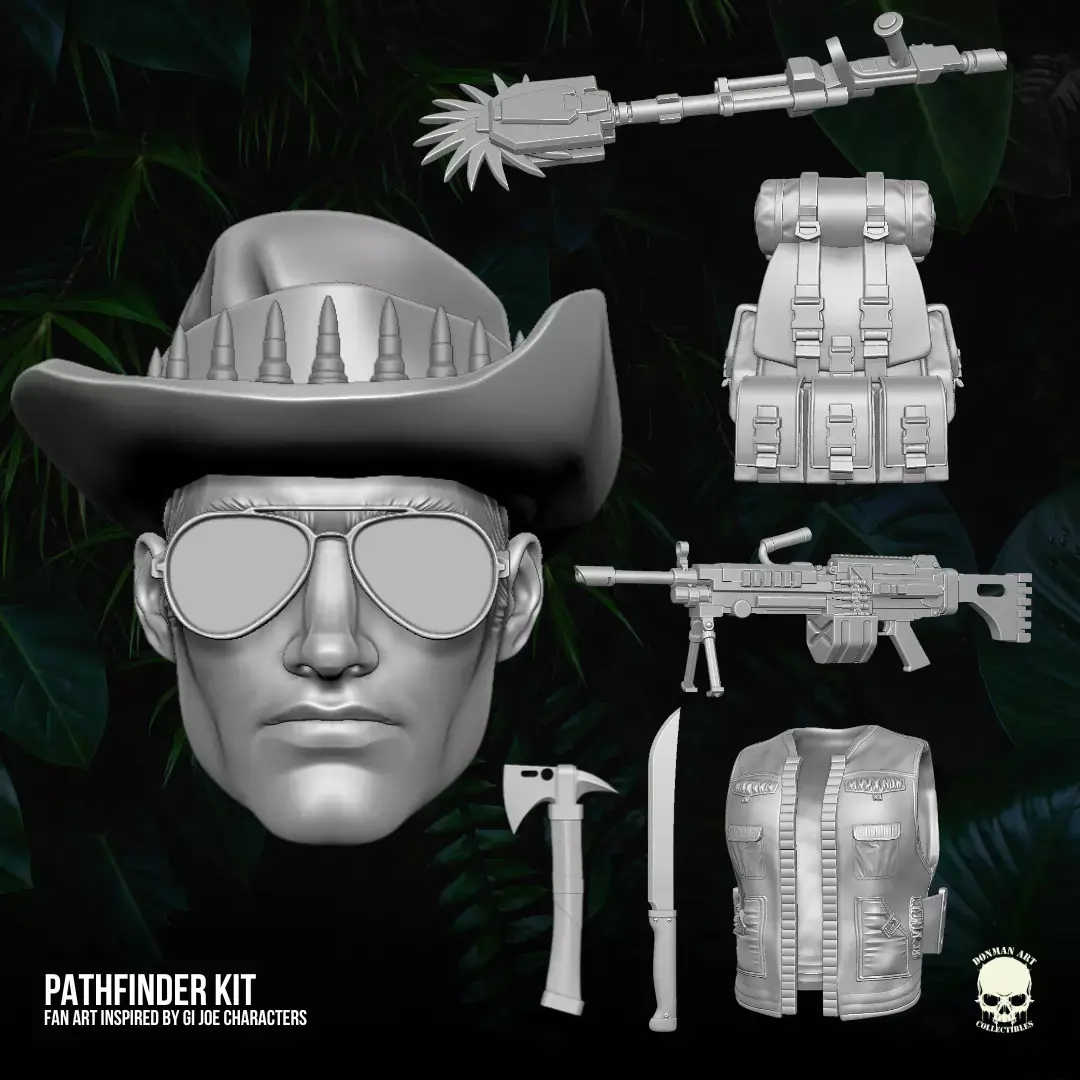 Pathfinder Fan Art Kit 3D printable File For Action Figures 3D print model