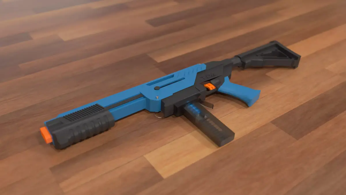 Jet Blaster Ceda Model S Nerf Gun Low-poly 3D model