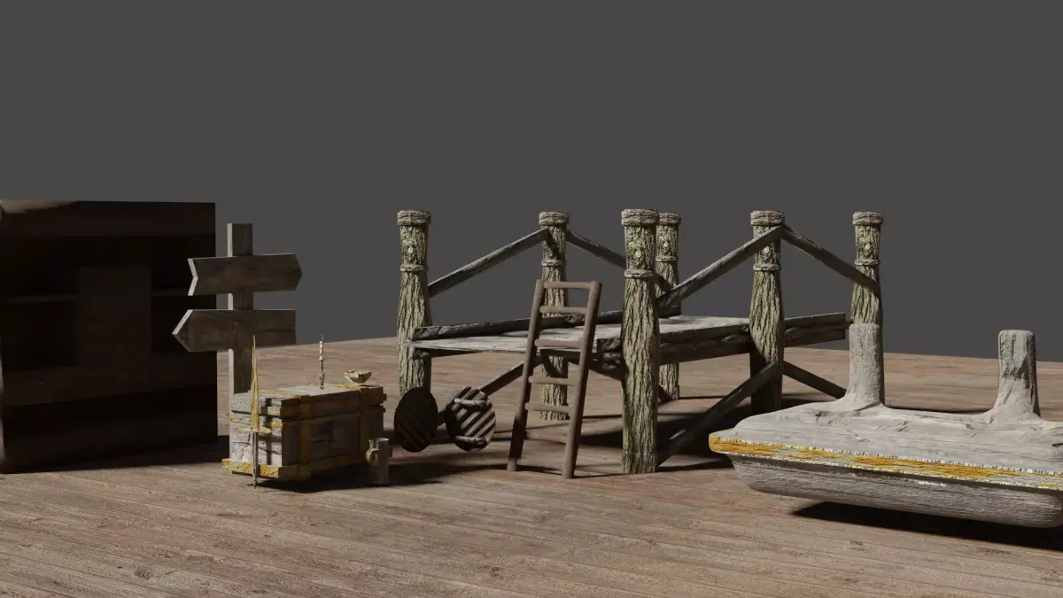 LowPoly MedievalPack V1 Free low-poly 3D model