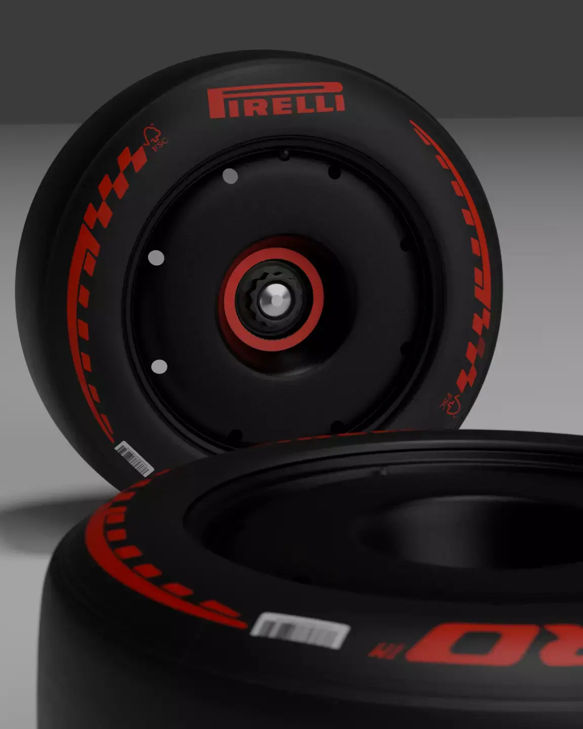 Pirelli P Zero Soft Racing Tire 3D Model 3D model