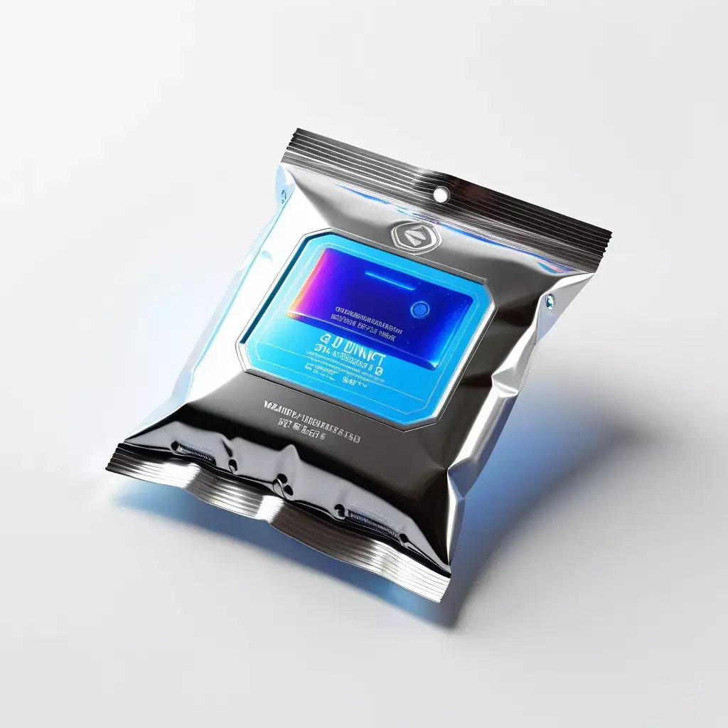 Futuristic Tech Pouch Packaging 3D model