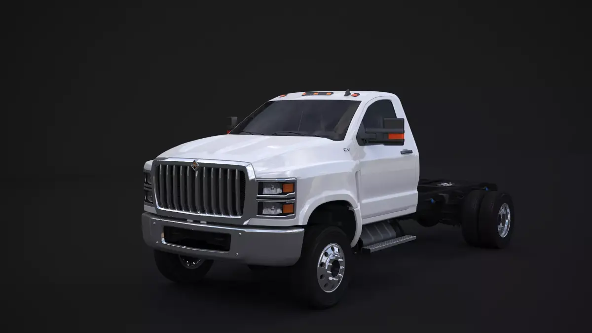 International CV Regular Cab 3D model