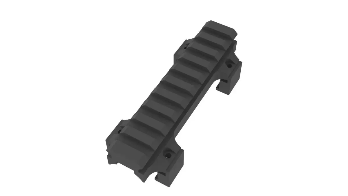 MP5 G3 top rail Picatinny submachine gun tactical CNC 3D Print Low-poly 3D model