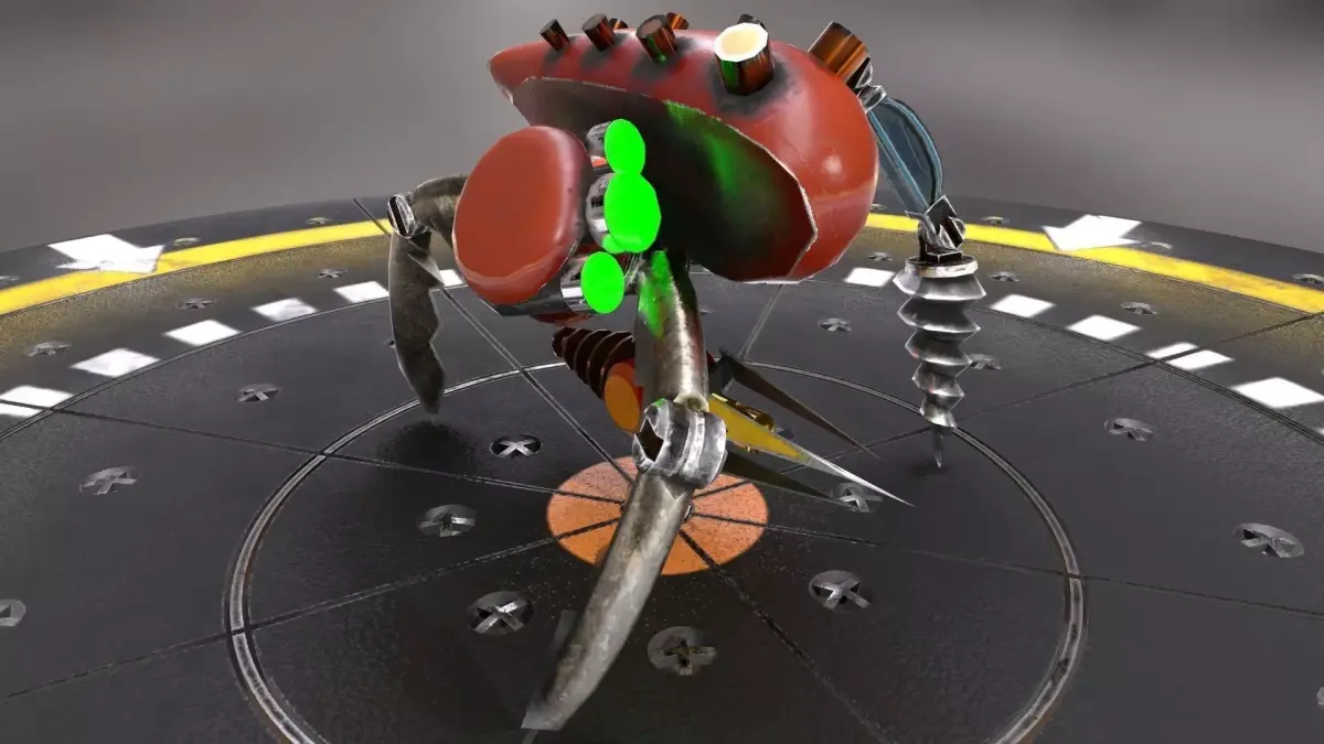 Miniboss Droid Low-poly 3D model