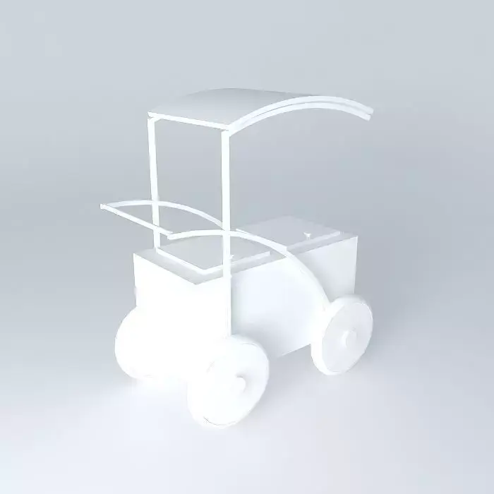 Hawker cart 3D model purchase