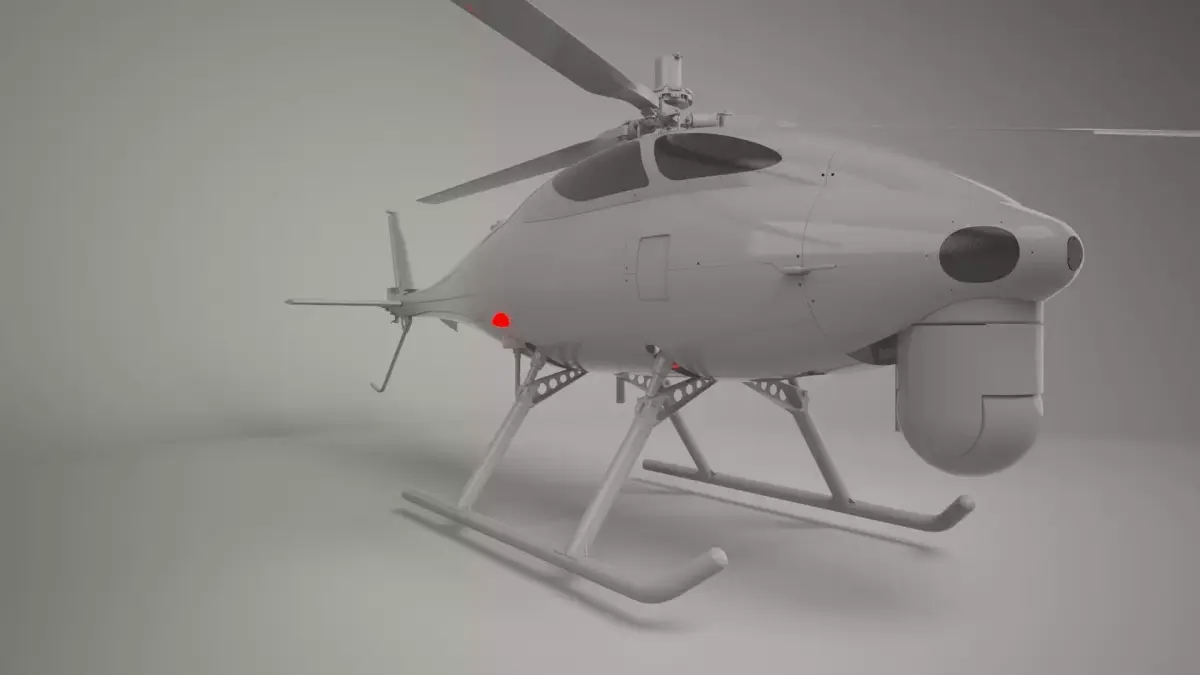 drone helicopter uav 3D model