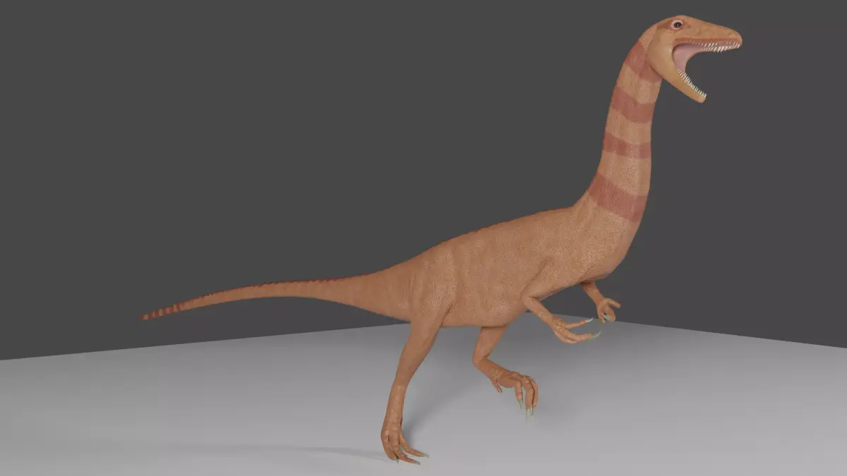 Coelophysis Low-poly 3D model