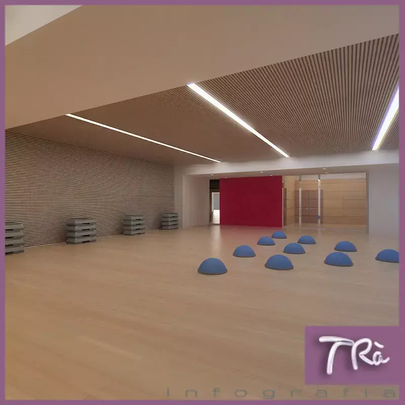 AEROBIC SPINNING GYM ROOM 3D model