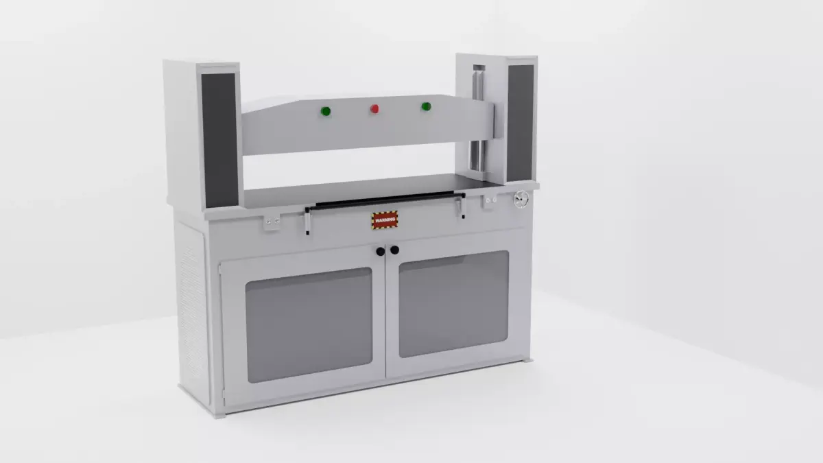 Hidrolic Cutter Machine Low-poly 3D model