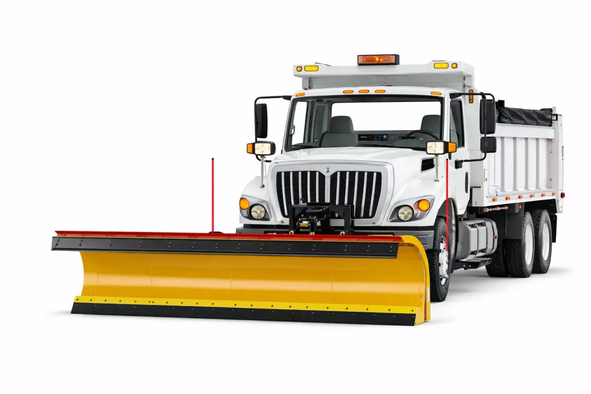 Snow Plow Truck Winter Road Maintenance Service Vehicle 3D model