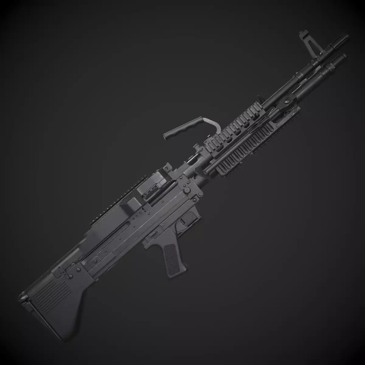 M60 E4 Variant Low-poly 3D model