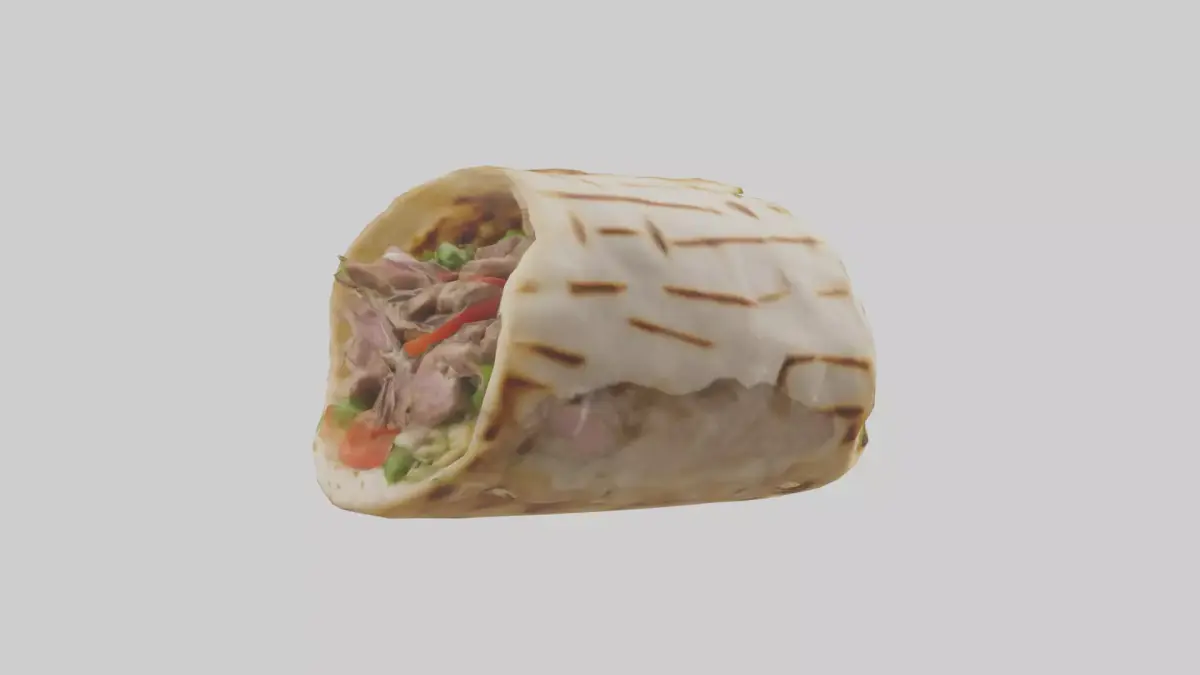 Lamb gyro model Low-poly 3D model