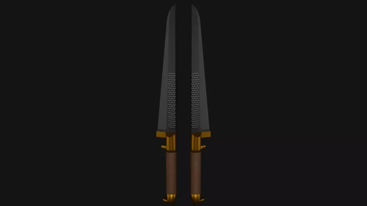 Assassin sword 3D model